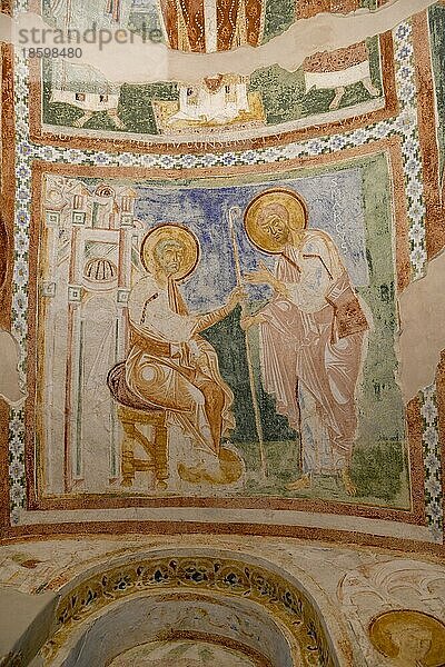 Fresken aus dem 12. Jahrhundert in der Krypta der Basilika Santa Maria Assunta  Unesco-Weltkulturerbe  Aquileia  Region Friaul-Julisch Venetien  Italien  Europa