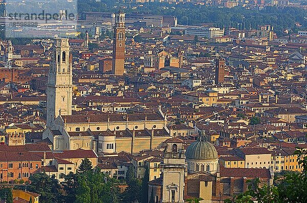 Verona  Dom  Kathedrale  Torre de Lamberti  Venetien  Italien  Europa