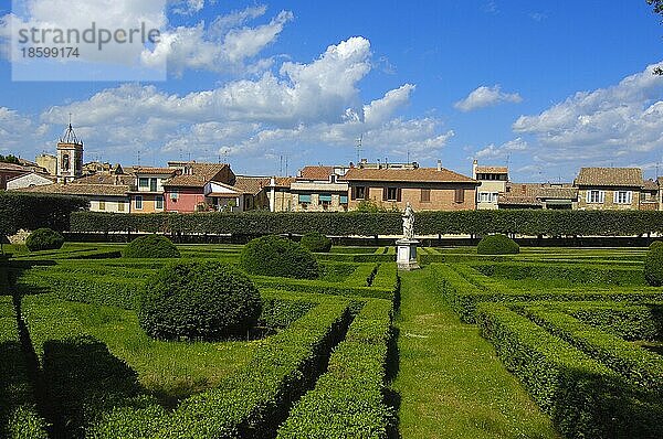 San Quirico d'Orcia  Horti Leonini Gärten  Val d'Orcia  Orcia-Tal  UNESCO-Weltkulturerbe  Provinz Siena