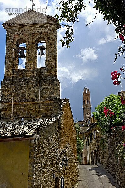 Montalcino  Val d'Orcia  Orcia-Tal  UNESCO-Weltkulturerbe  Provinz Siena  Toskana  Landschaft Toskana  Italien  Europa