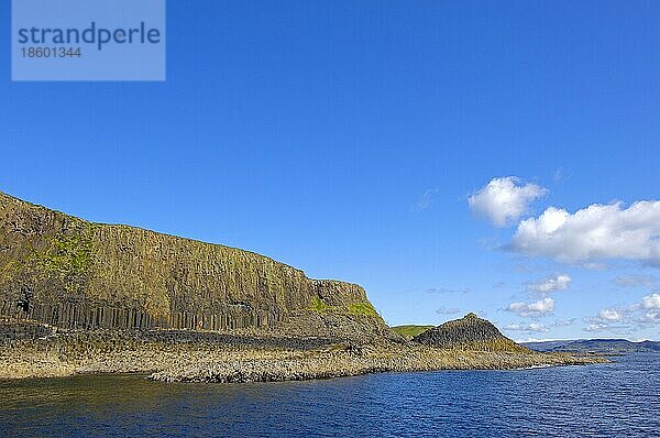 Basaltfelsen  Naturschutzgebiet  Insel Staffa  Innere Hebriden  Argyll und Bute  Mull  Schottland  Isle of Staffa