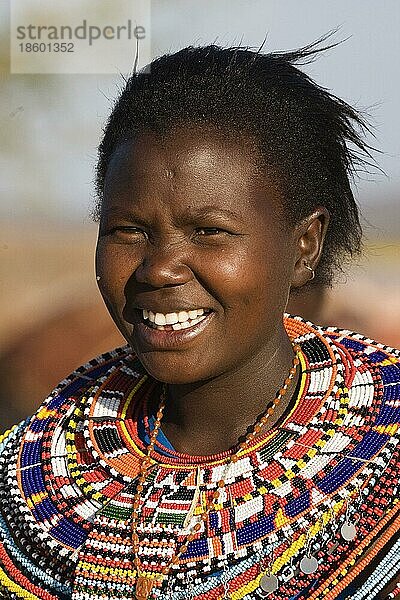 Frau  Samburu-Stamm  Kenia  Afrika