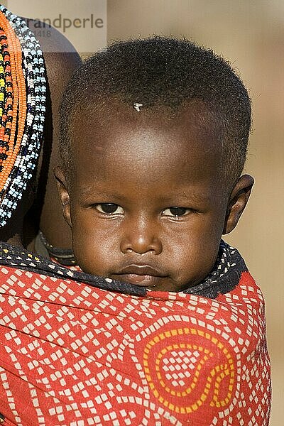 Kind  Samburu-Stamm  Kenia  Afrika