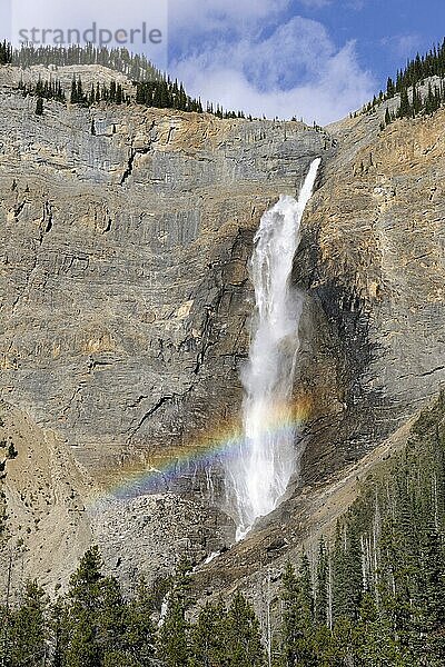 Takakkaw-Wasserfall  Yoho Nationalpark  Rocky Mountains  British Columbia  Kanada  Nordamerika