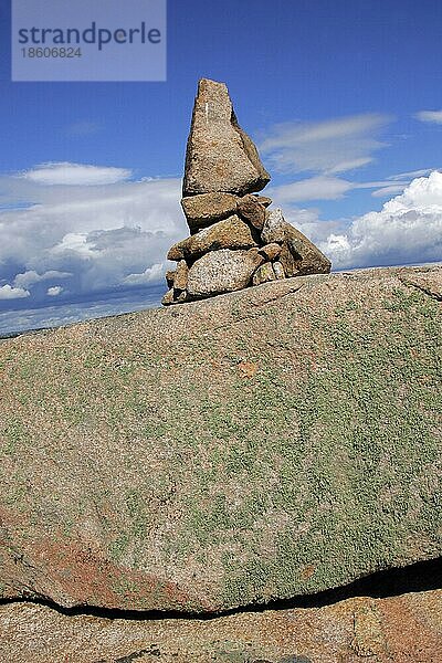 Granitfelsen  Bohuslän  Schweden  Europa