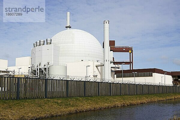 Atomkraftwerk  Brokdorf  Schleswig-Holstein  Deutschland  Kernkraftwerk  Kernenergie  Kernkraft  Europa