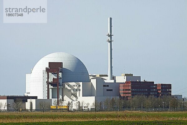 Atomkraftwerk  Brokdorf  Schleswig-Holstein  Deutschland  Kernkraftwerk  Kernenergie  Kernkraft  Europa