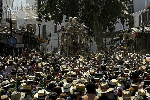 Pilger  Wallfahrt Romeria nach El Rocio  Huelva  Andalusien  Spanien  Europa