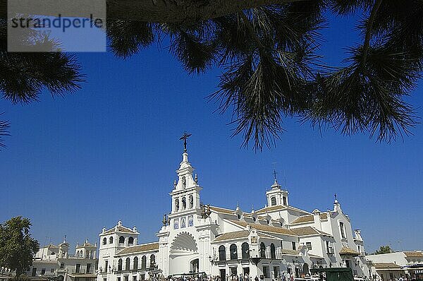 Wallfahrtskirche Ermita del Rocio  Wallfahrt Romeria nach El Rocio  Huelva  Andalusien  Spanien  Europa