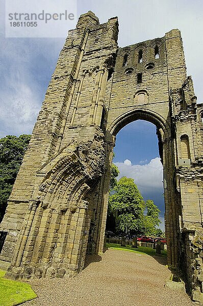 Ruine  Abtei Kelso Abbey  Scottish Borders  Schottland  Schottisches Grenzland