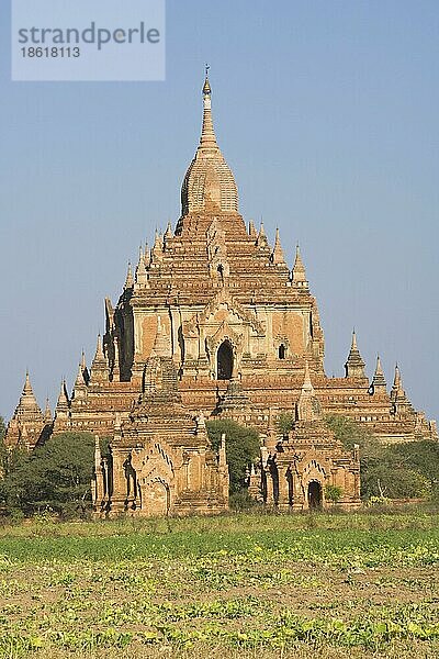 Htilominlo-Tempel  Bagan  Burma  Pagan  Myanmar  Asien