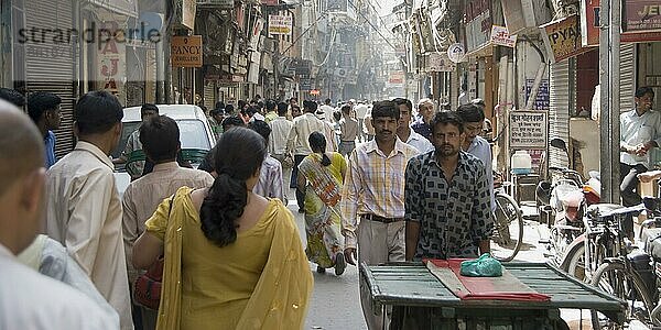 Chandni Chowk Bazar  Delhi  Indien  Asien