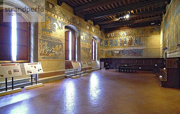 Palazzo Comunale  Museum Civici di San Gimignano  San Gimignano  Toskana  Rathaus  Italien  Europa