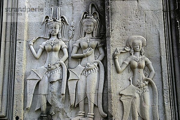 Tempel von Angkor Wat  bei Siem Reap  Angkor  Kambodscha  Asien