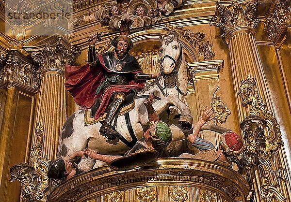 Jakobus als Maurentoeter Matamoros im Kathedralenmuseum von Burgos  Kastilien und León  Provinz Burgos  Spanien  Europa