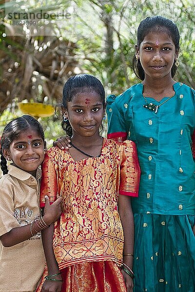Indische Kinder  Chennai  Tamil Nadu  Indien  Asien