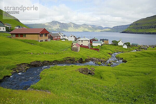 Oyndarfjordur  Esturoy  Färöer-Inseln  Dänemark  Färöer-Inseln  Dänemark  Europa