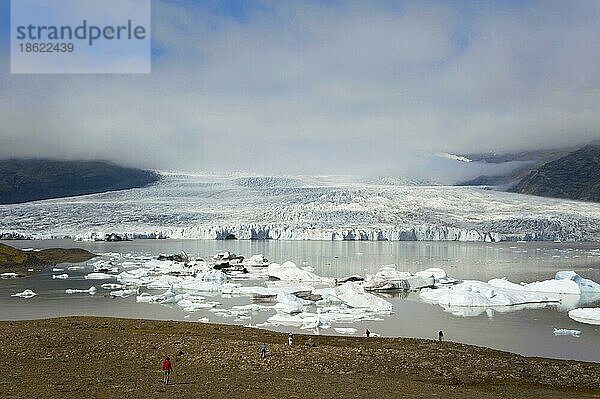 Gletschersee  Fjallsjokull  Island  Fjallsjökull  Europa