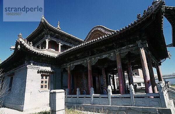 Tempel des Choijin-Lama-Klosters  Haupteingang  Ulaan Baatar  Mongolei  Asien