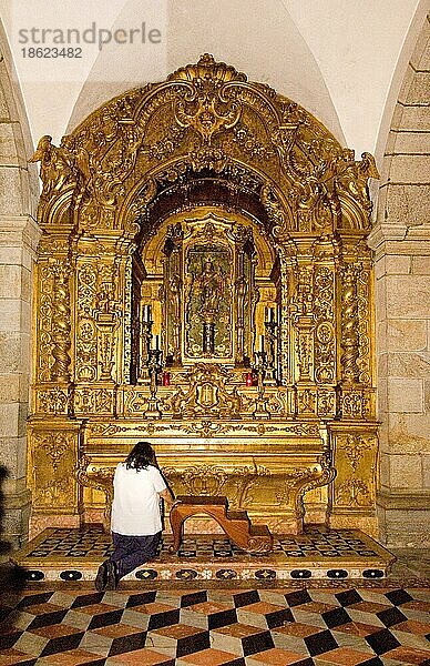 Altar in monastery church  Sao Bento  Rio de Janairo  Brazil  Altar in Klosterkirche Sao Bento  Rio de Janeiro  Brasilien  Südamerika