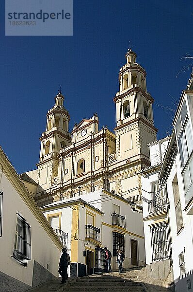 Kirche Encarnacion  Olvera  weiße Dörfer  Pueblos Blancos  Andalusien  Spanien  Europa