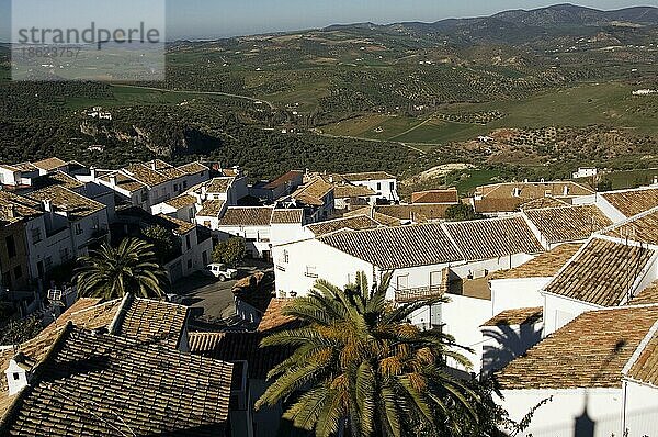 Zahara de la Sierra  weiße Dörfer  Pueblos Blancos  Andalusien  Spanien  Europa