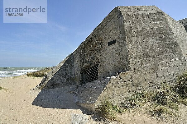 Der Bunker Cosy's pillbox am Juno Beach  Courseulles-sur-Mer  Normandie  Frankreich  Europa