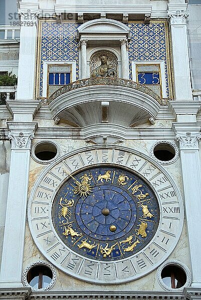 Uhrturm  Torre dell' Orologio  Venedig  Italien  Europa