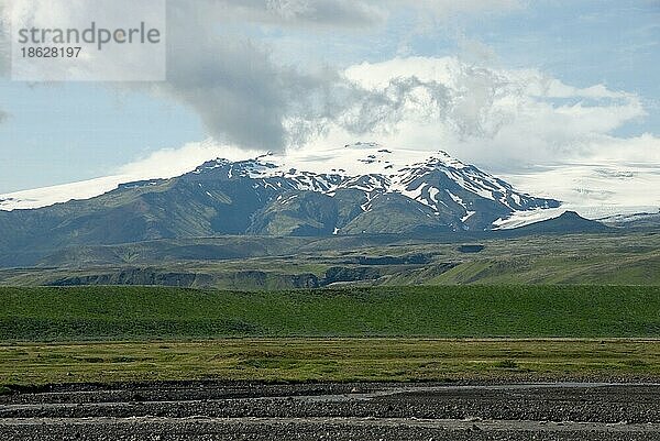 Gletscher Eyjafjallajökull  Island  Europa