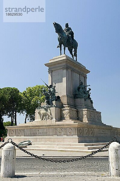 Reiterstandbild  Garibaldi-Denkmal  Monte Gianicolo  Rom  Lazio  Italien  Europa