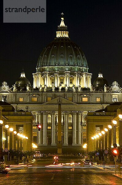 Petersdom  Stato della Citta del Vaticano  San Pietro Basilica  Basilika St.  sbasilika  Vatikanische Basilika  Petersplatz  Vatikan  Rom  Lazio  Italien  Europa