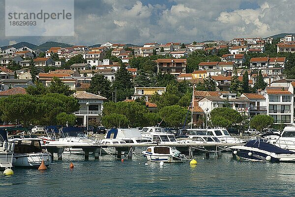 Hafen  Crikvenica  Kvarner-Golf  Kroatien  Kvarner-Bucht  Europa