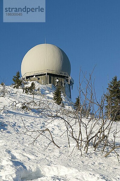 Radarturm  Großer Arber  Nationalpark Bayerischer Wald  Bayern  Deutschland  Europa
