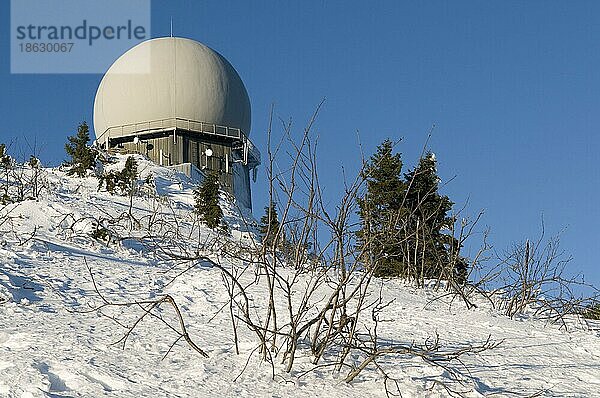 Radarturm  Großer Arber  Nationalpark Bayerischer Wald  Bayern  Deutschland  Europa