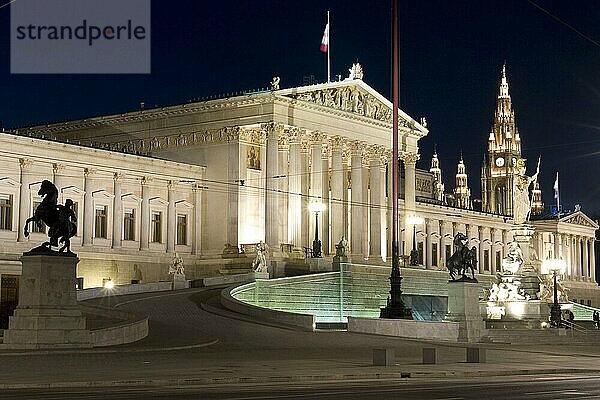 Parlamentsgebäude  Wien  Österreich  Europa