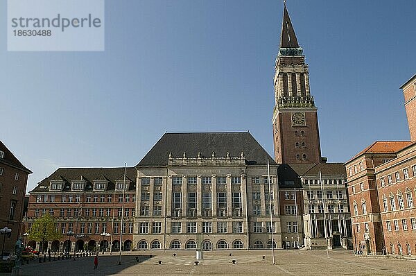 Rathaus  Rathausplatz  Kiel  Schleswig-Holstein  Deutschland  Europa