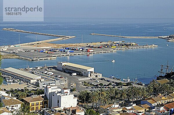 Hafen  Denia  Provinz Alicante  Costa Blanca  Spanien  Europa
