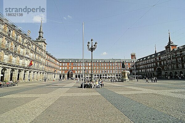 Plaza Mayor  Madrid  Spanien  Europa