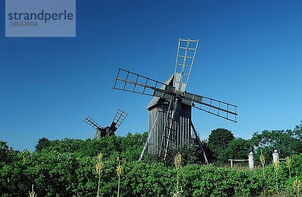 Windmühlen  St.Vickleby  Insel Öland  Schweden  Europa