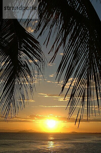 Sonnenuntergang  in der Nähe des Hotel Fiesta Resort  Puntarenas  Costa Rica  Mittelamerika