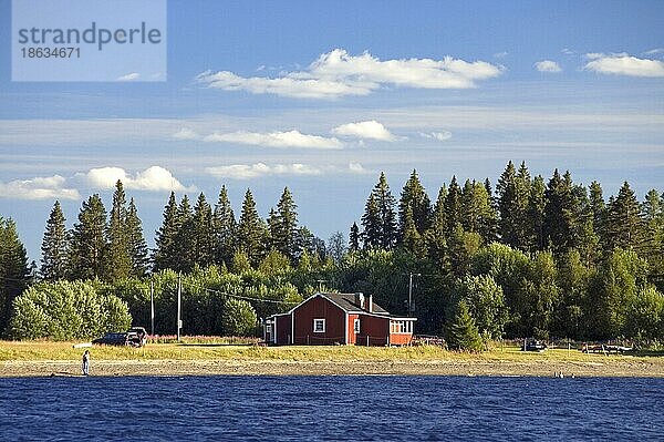 Haus an See  Hammerdal  Jämtland  Schweden  Europa