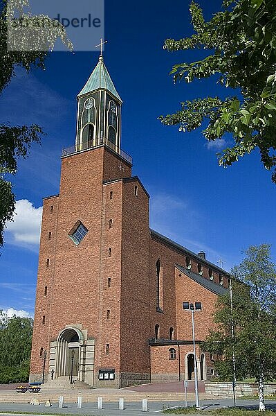 Kirche  Östersund  Stora Kyrkan  Ostersund  Jämtland  Schweden  Europa