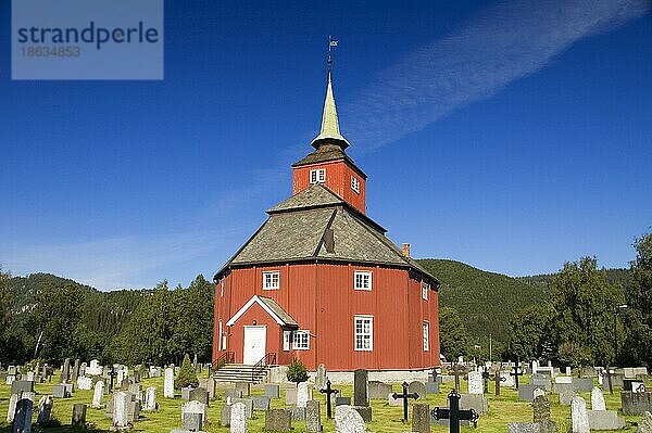 Kirche  Stören  Norwegen  Europa