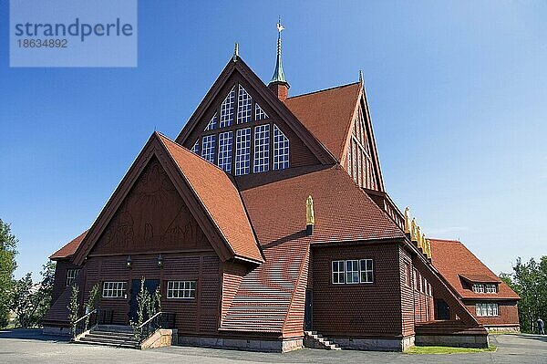 Holzkirche  Kiruna  Lappland  Schweden  Europa