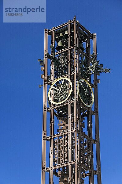 Glockenturm vom Rathaus  Kiruna  Lappland  Schweden  Europa