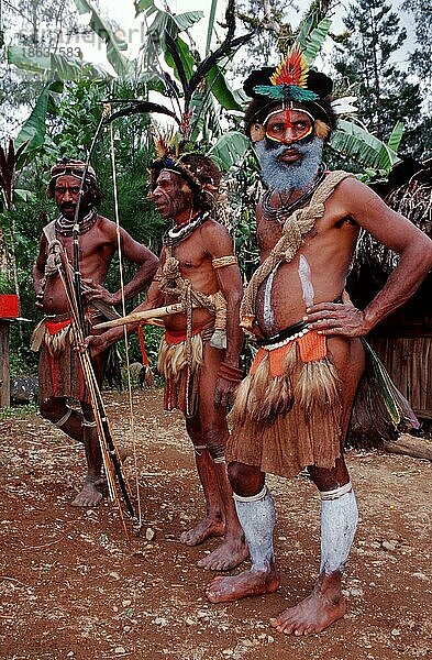Huli men  Tari  Papua New-Guinea  Huli-Perueckenmaenner  Asia  Menschen  people  Brauchtum  Folklore  custums  traditions  folk_culture  Gruppen  groups  Mann  man  Papua-Neuguinea  Ozeanien