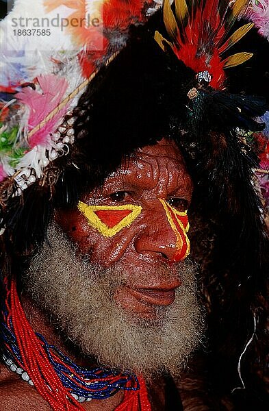 Huli man  Tari  Papua New-Guinea  Huli-Perueckenmann  Asia  Menschen  people  Mann  man  Porträt  portrait  Brauchtum  Folklore  custums  traditions  folk_culture  Papua-Neuguinea  Ozeanien