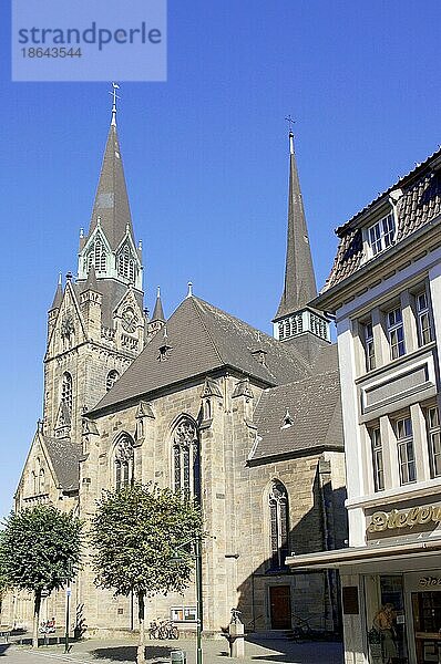 Kirche St. Marien  Ahlen  Münsterland  Nordrhein-Westfalen  Deutschland  Europa