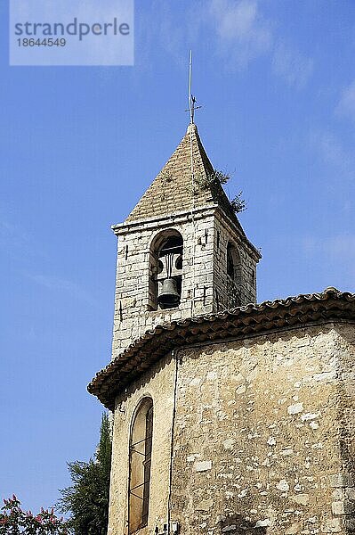 Kirche  Tourrettes sur Loup  Alpes-Maritimes  Provence-Alpes-Cote d'Azur  Südfrankreich