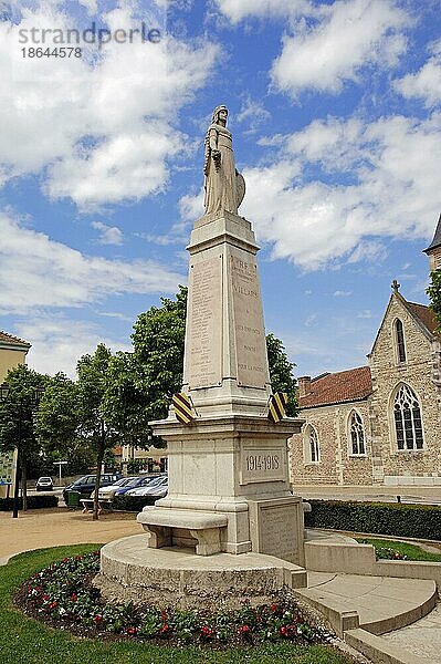 Kriegerdenkmal  Villars-les-Dombes  Rhone-Alpes  Ain  Frankreich  Gefallenen-Denkmal  Kriegsdenkmal  Europa